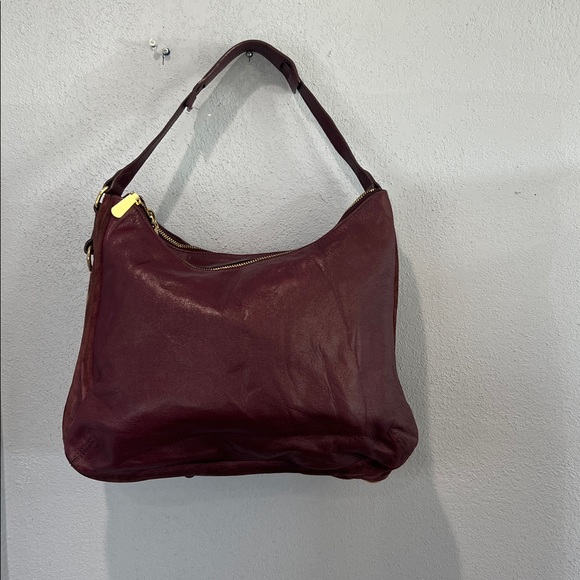 Vince Camuto New York Handbag, 100% Leather, burgundy color, - Picture 1 of 16